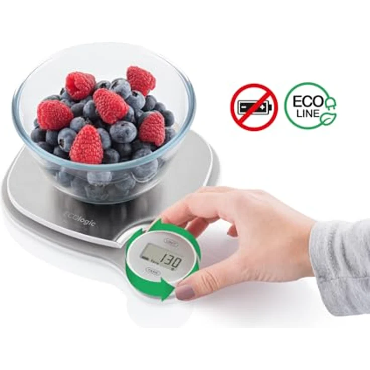 ETA Kitchen scale 477090000 ECOlogic Graduation 1 g Display type LCD Stainless Steel, Küchenwaage – Bild 3