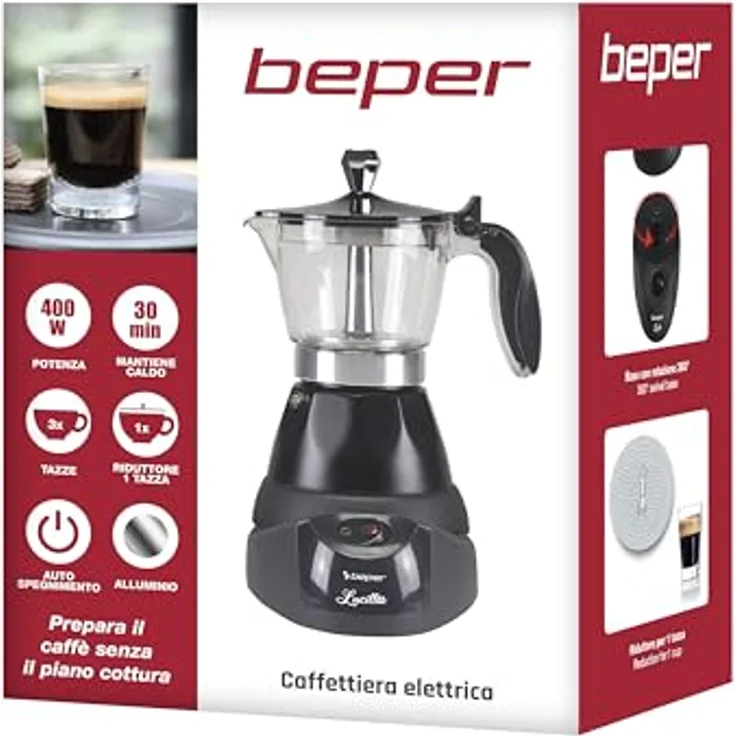Beper BC.040N, Filterkaffeemaschine, Schwarz – Bild 10