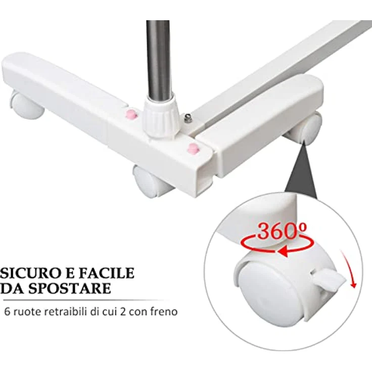 HOMCOM Mobiler Wäscheständer – Bild 4