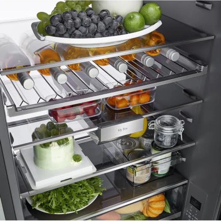 LG GBGW92GCEV, Kühl-Gefrierkombination mit 465 l, NoFrost, Fresh Zone Fach, Schwarz – Bild 28
