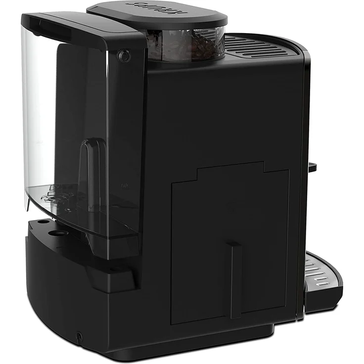 Krups EA819E Arabica Latte Quattro Force Kaffeevollautomat (1450 Watt, Wassertankkapazität: 1,7 Liter, Pumpendruck: 15 bar, LCD-Display) Platin-schwarz, mit Milchsystem – Bild 3
