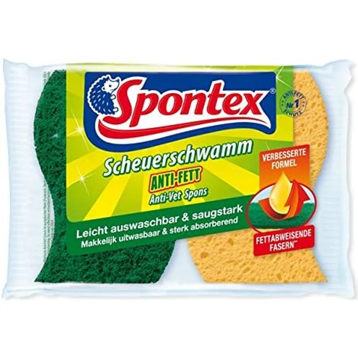Spontex Scheuerschwamm anti fett 2er Pack