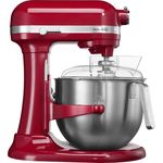 KitchenAid 5KSM7591XEER Heavy Duty Küchenmaschine mit Schüsselheber, 500W, Direktantrieb, 10 Geschwindigkeiten, 6,9 L Edelstahlschüssel, empire rot, Serie: 5KSM7591X