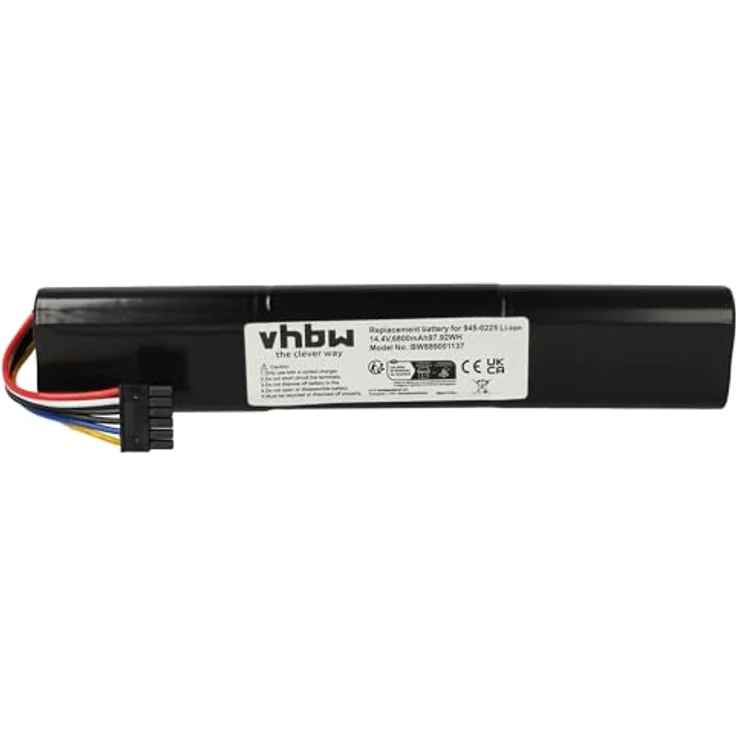 vhbw Akku kompatibel mit Neato Botvac D3, D5, D3+, D301, D303, D4, D5+, D502, D503, D6, D7, Connected Staubsauger (6800 mAh, 14,4 V, Li-Ion) - Leistungsfähiger Austausch-Akku mit geprüften Akku-Zellen – Bild 3