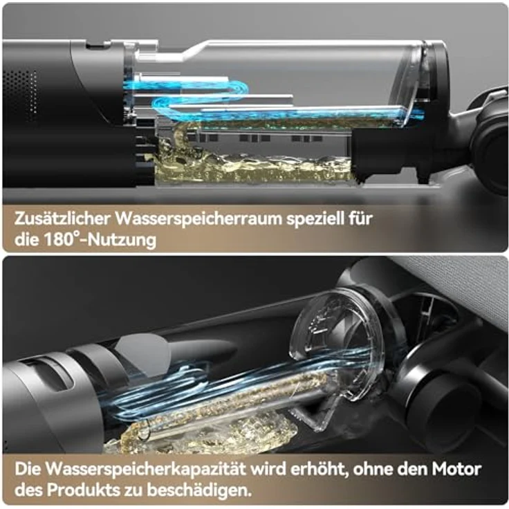 JONR ED 12 Pro Max Nass-Trockensauger, 17000 Pa Saugleistung, 4000 mAh Akku, 5 Min Flash Dry Design, LCD-Display – Bild 3