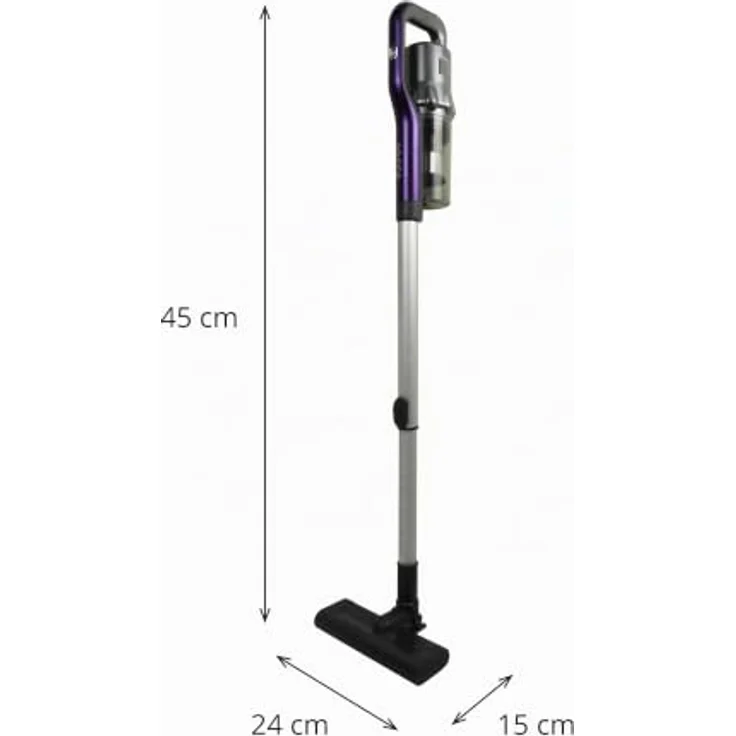 Jocca Akku-Staubsauger JOCCA JOC8435253579089, kabelloser Handstaubsauger mit 150 W Leistung, 2000 mAh Akku und HEPA-Filter, grau – Bild 2