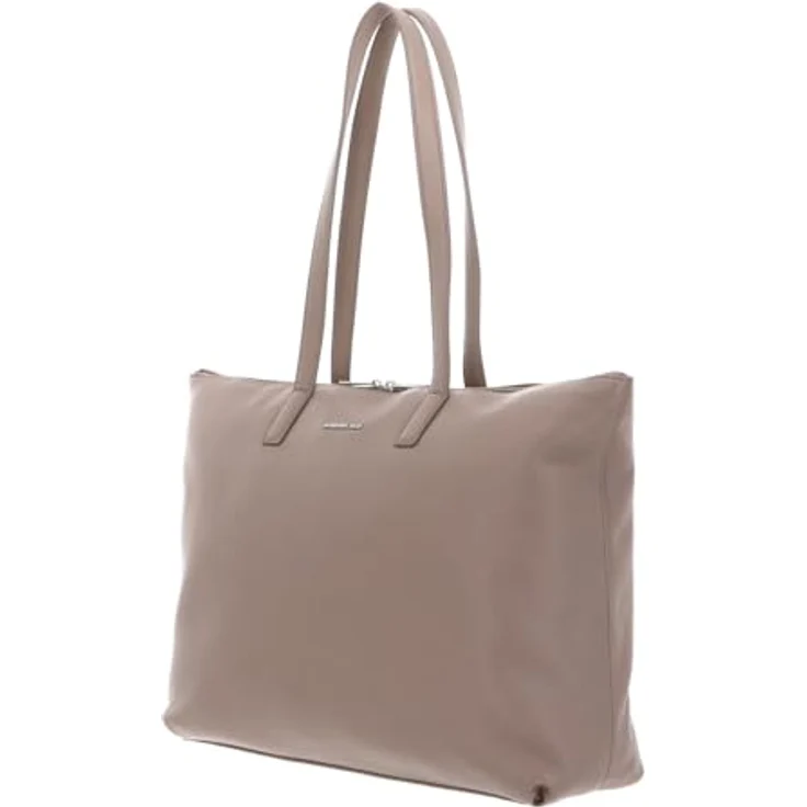 Mandarina Duck Mellow Leather PC Shopper FZT54, eleganter Shopper aus italienischem Kalbsleder, Nude, 42 x 12 x 31 cm – Bild 2