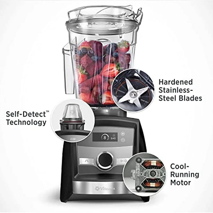 Vitamix A3500 Ascent Mixer – Vielseitig, einfach zu bedienen, langlebig, schwarz – Bild 2