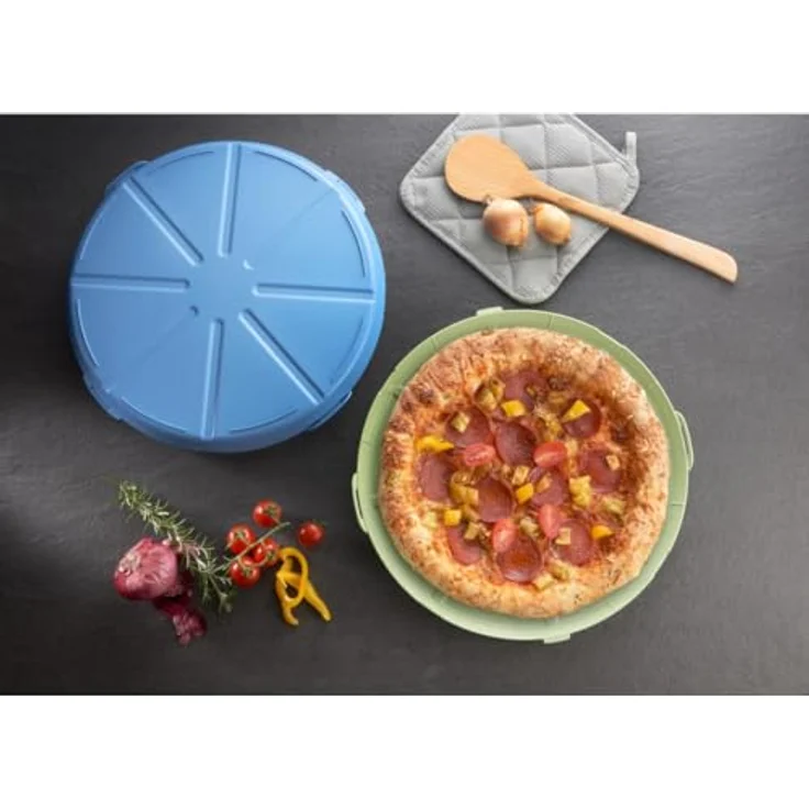 elasto Vorratsdose Pizzabox "ToGo", umweltfreundlich, wiederverwendbar und BPA-frei, für die Spülmaschine geeignet – Bild 5