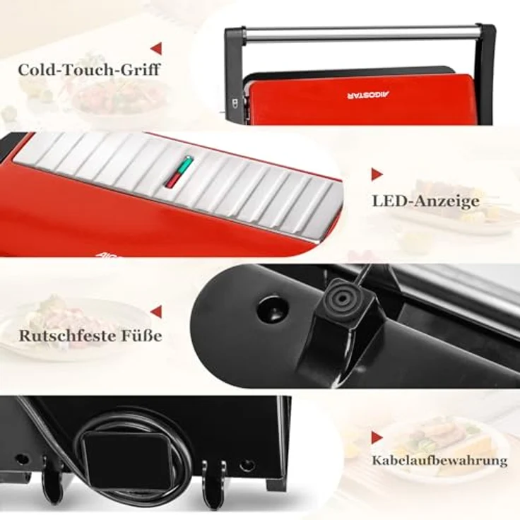 Aigostar Panini Maker 700W – Bild 6