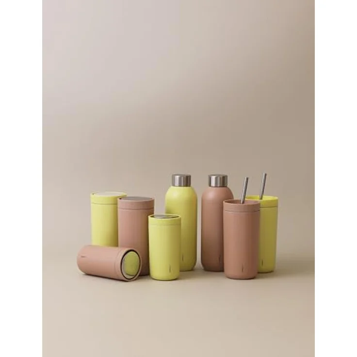 Stelton Keep Cool, Thermosflasche 0.6 l - doppelwandige Isolierflasche für heiße und kalte Getränke, moderner Design-Thermobecher aus Edelstahl, auslaufsicher – Bild 3