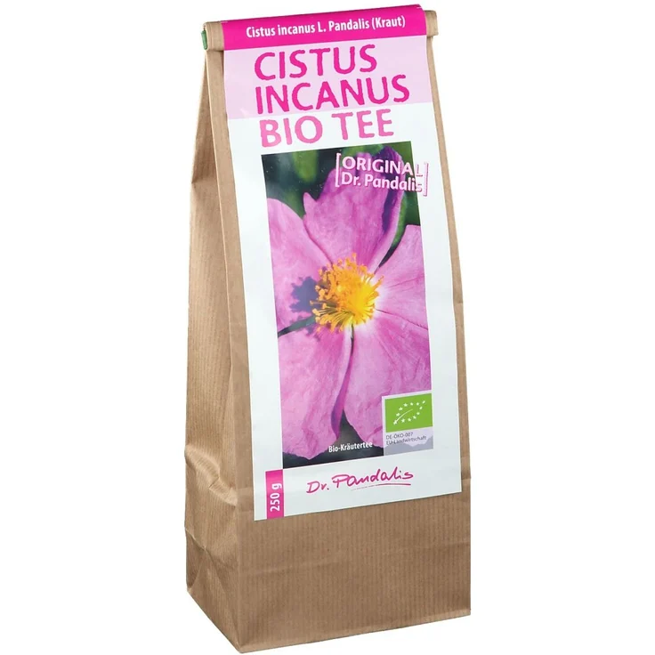 Dr. Pandalis Cistus Incanus Bio Tee, 250 g aus kontrollierter biologischer Wildsammlung