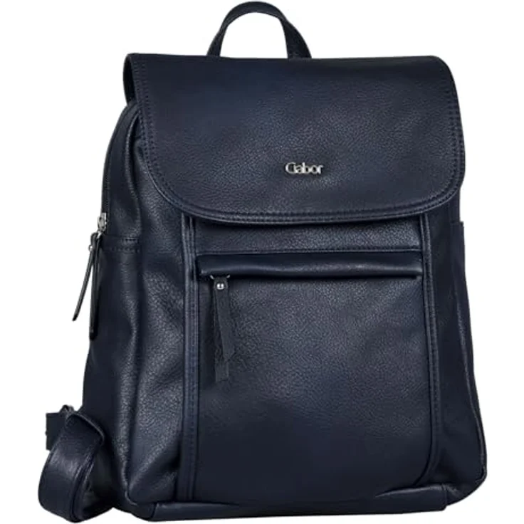 Gabor Mina City Rucksack, 21 cm, blau, aus 100% Polyurethan, 26 cm x 10 cm x 21 cm – Bild 1