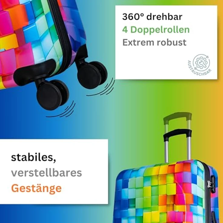 NOWI Hartschalen-Trolley Santa Cruz de Tenerife, 4 Rollen, ABS – Bild 5