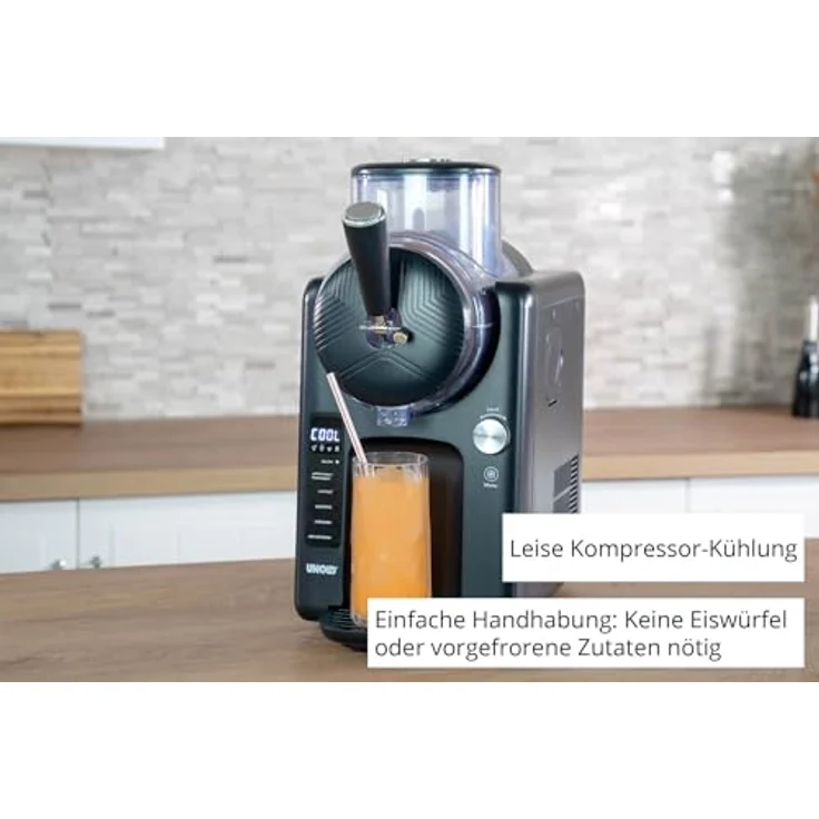 Unold Sofie 48956, Slush- & Softeismaschine mit Kompressor, 2L, 5 Programme, spülmaschinengeeigneter Behälter – Bild 2