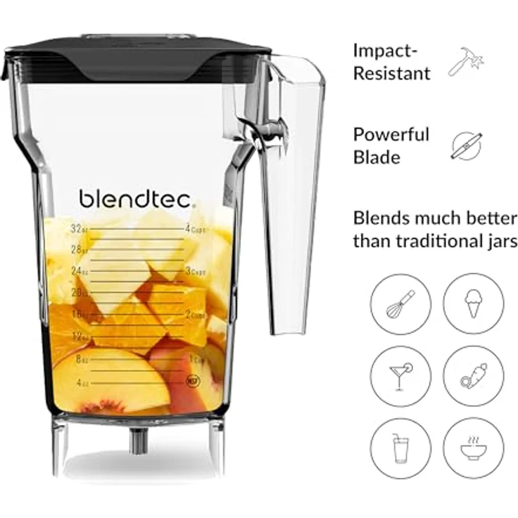 Blendtec 40-609-50 FourSide Jar Behälter, 2.2 liters, Transparent – Bild 6