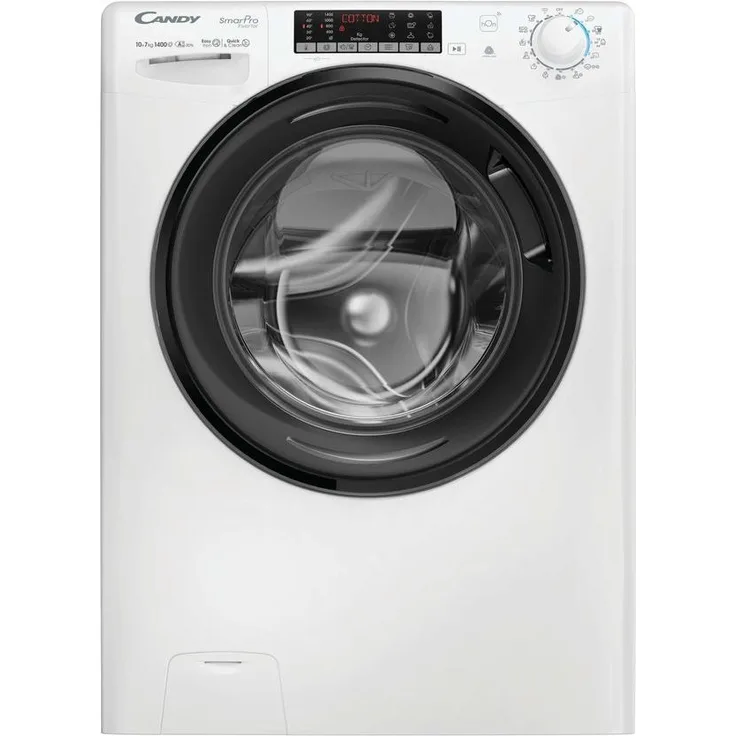 Candy CSOW41076TWMB0-S Waschtrockner, Freistehend, 10 kg Waschen, 7 kg Trocknen, Weiß, Energieeffizienzklasse A/E, Mix Power System+, Quick&Clean Technology