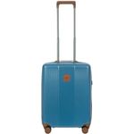 Bric's Kleiner Hartgepäck Kabinen-Koffer | Cabin-Trolley 38 x 20 x 55 cm in elegantem Schwarz | 4 Doppelrollen & TSA-Schloss | Ferrara Serie