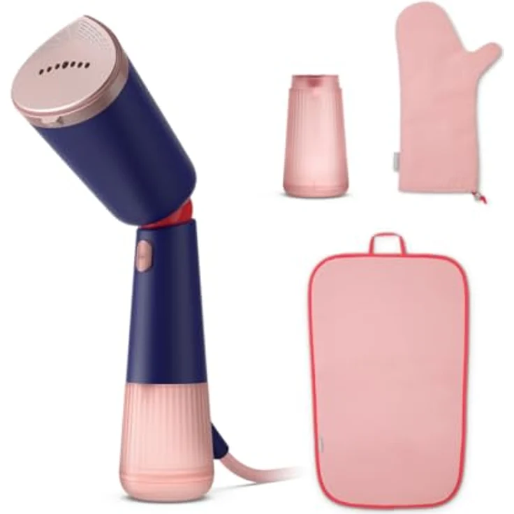 Philips Dampfglätter 5000-Serie Marineblau - Schnelle Faltenentfernung, beheizte Dampfplatte, Eco & Max Einstellungen, verstellbarer Kopf, leichtes Design – Bild 1