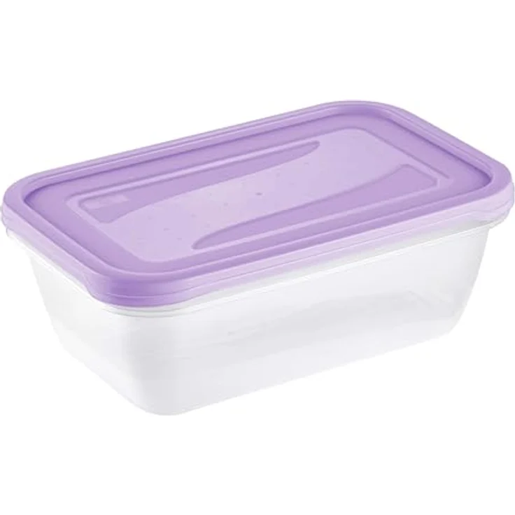 keeeper fredo fresh Frischhaltedosenset, 2-teilig, 2 x 3,3 l, lebensmittelecht, hitzebeständig, Violett – Bild 3