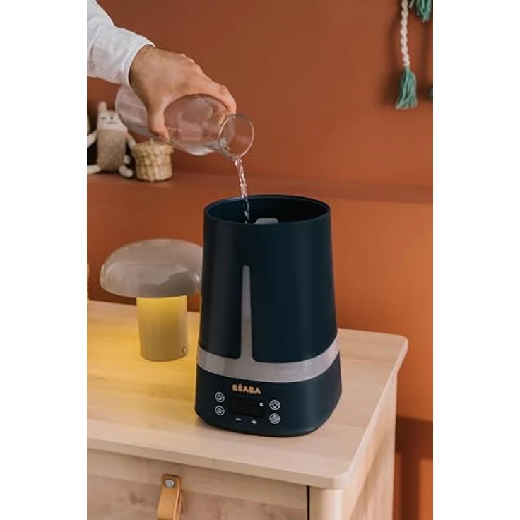 Béaba Zen Air Luftbefeuchter für Baby, Nachtblau, 4 l, 27 Stunden Autonomie, leise, Nachtlicht 7 Farben, 3 Helligkeitsstufen, Düse 360°, 2 Modi, LED-Display, Timer – Bild 5