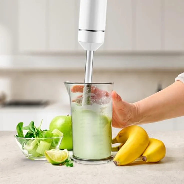 Ufesa Stabmixer Stellar TouchSpeed 1500W, Digitalanzeige, Variable Touch-Geschwindigkeit, 4 Hochleistungs-Klingen, Ergonomisches Spritzfreies Design, BPA-frei Messbecher Inklusive – Bild 4