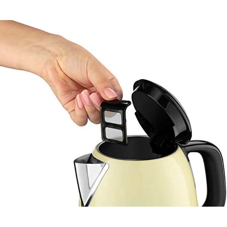 Russell Hobbs Mini-Wasserkocher Colours+ creme, 1,0l, 2400W, Schnellkochfunktion, herausnehmbarer Kalkfilter, optimierte Ausgusstülle, kleiner Reisewasserkocher, kompakter Teekocher 24994-70 – Bild 4