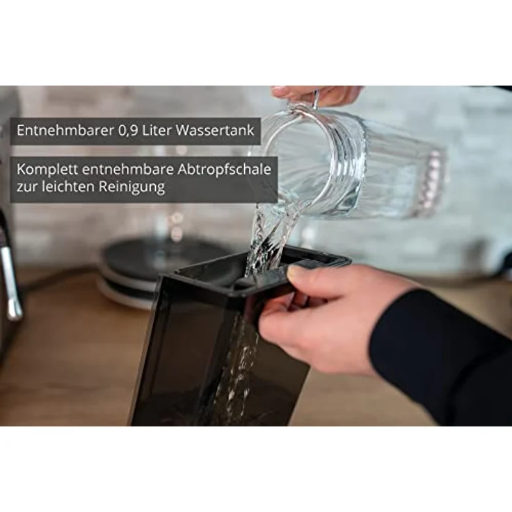 Unold Espressomaschine PICCOPRESSO 28636 | Espresso-Siebträgermaschine Edelstahl für 1-2 Tassen Espresso, mit schwenkbarer Milchschaumdüse, Heißwasserfunktion, 0,9 Liter Wassertank, 1150-1360 Watt – Bild 5