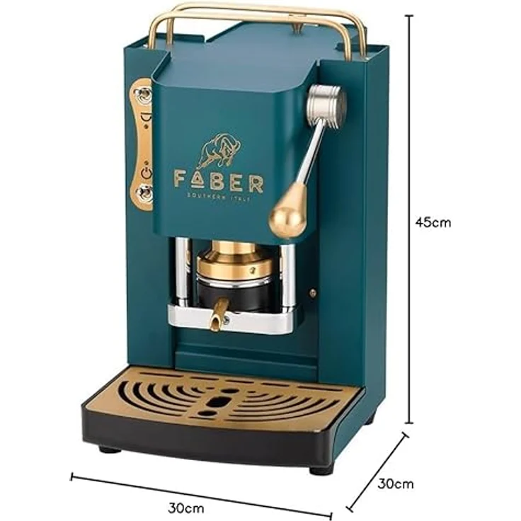 Faber Coffee Machines Pro Mini Deluxe Espressomaschine, ESE Pad 44 mm, kompaktes Design, einfache Reinigung, Tassenwärmer – Bild 3