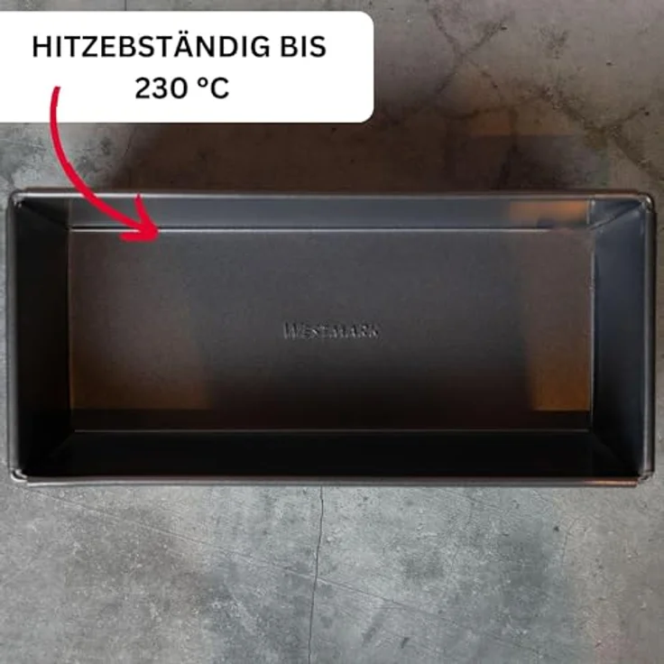 Westmark Königskuchenform, Länge: 25 cm, Antihaftbeschichtet, Kaltgewalzter Stahl, Back-Klassiker, Anthrazit, 31842270 – Bild 6