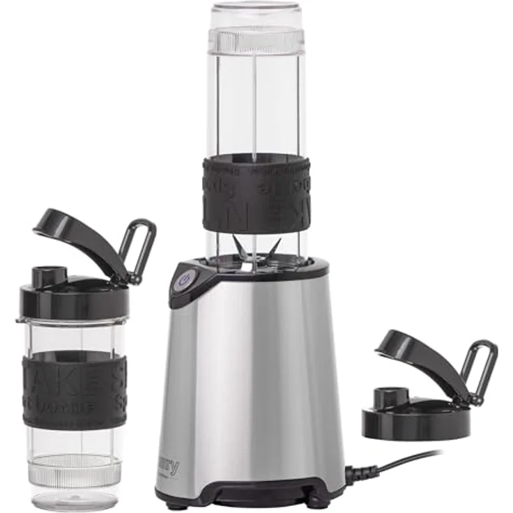 CAMRY CR4069I Kelchmixer für Smoothies, Cocktails, Crushed Eis, 800W, 2 Trinkflaschen, 20000rpm, BPA-frei, Klingen mit 4 Messern – Bild 5