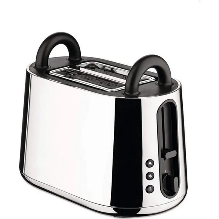 Alessi Toaster TORU, 2 kurze Schlitze, Edelstahl 18/10