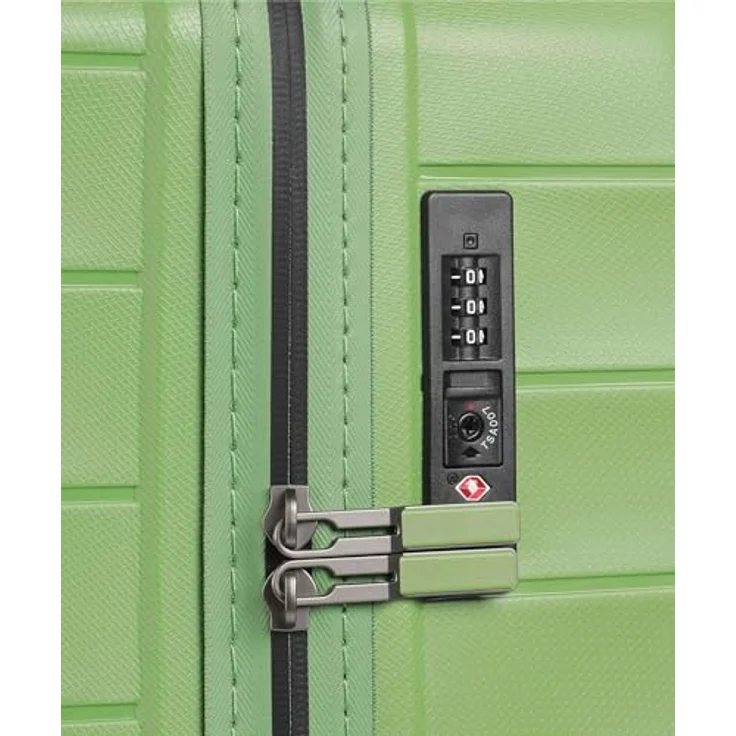 Travelite Mooby 4 Rollen Trolley L 77 cm, grün, mit Dehnfalte aus 100% Polypropylen – Bild 4