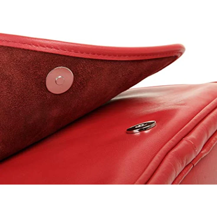 Samantha Look Umhängetasche, echtes Leder, Made in Italy, 25x20x6 cm, verstellbarer Schulterriemen – Bild 7