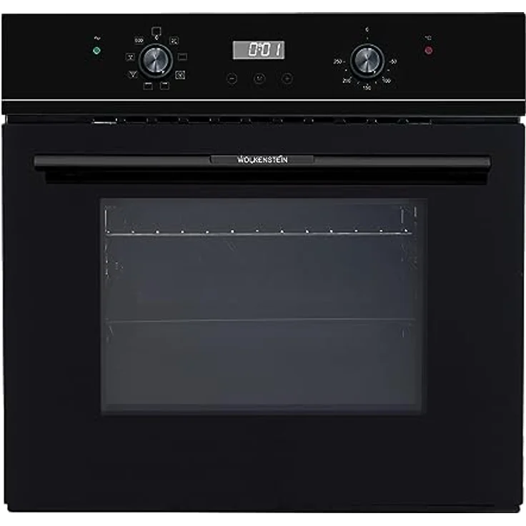 Wolkenstein WMO 90 Einbau-Backofen mit Glasblende | 66 L | 8 Backofenfunktionen | Digitaltimer | Softclose | 2300 Watt | Energieeffizienzklasse A – Bild 1