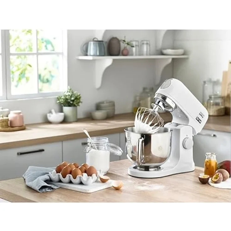 Kenwood KMX750AW Planetaria Knetmaschine, 1000 W, Stahl, Kunststoff, weiß – Bild 3