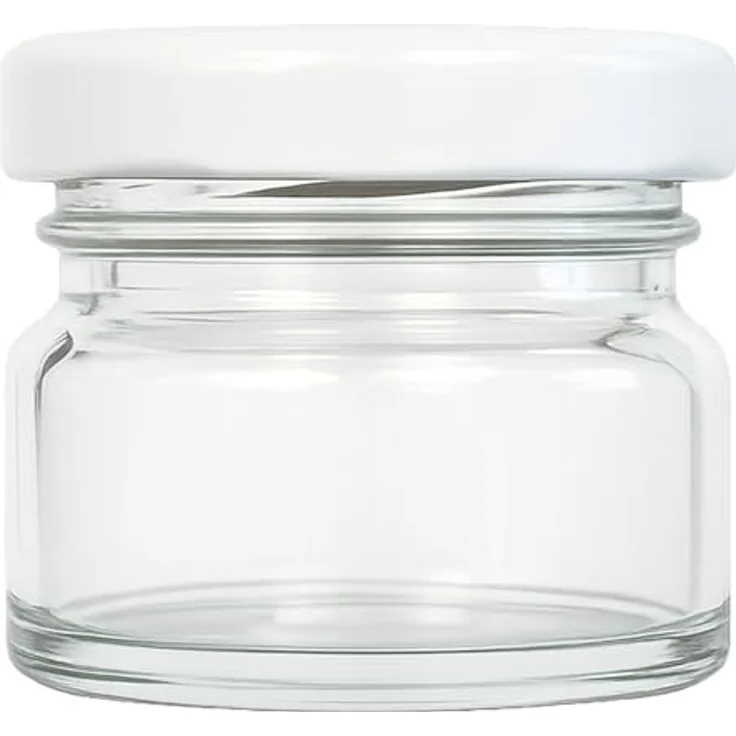 hocz 12x Mini Marmeladengläser 30 ml, weiße Schraubdeckel, luftdicht, spülmaschinenfest, perfekte Einmachgläser für Marmelade und mehr – Bild 4