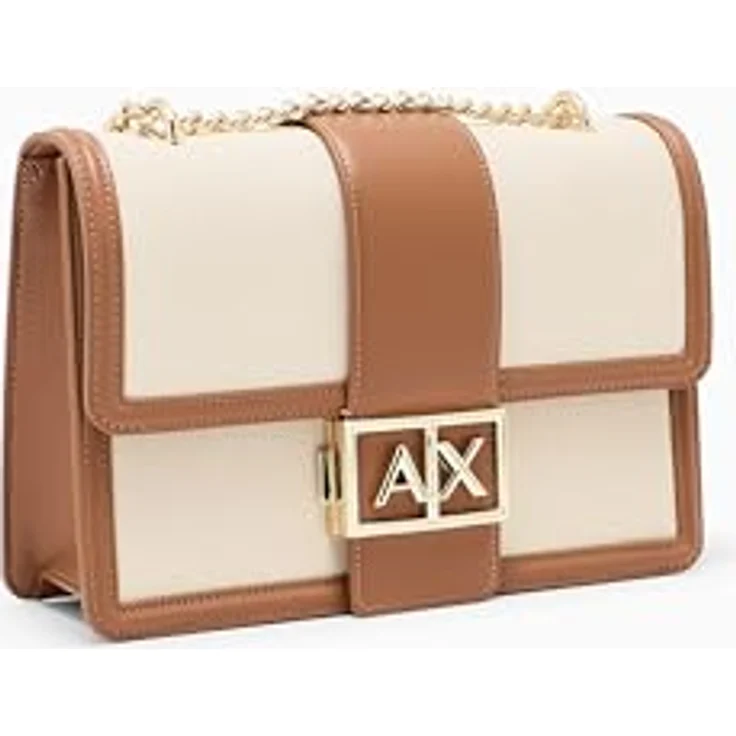 Armani Exchange Wonder Umhängetasche, 25 cm, braun, aus 100% Polyester, kompakt und stilvoll – Bild 3