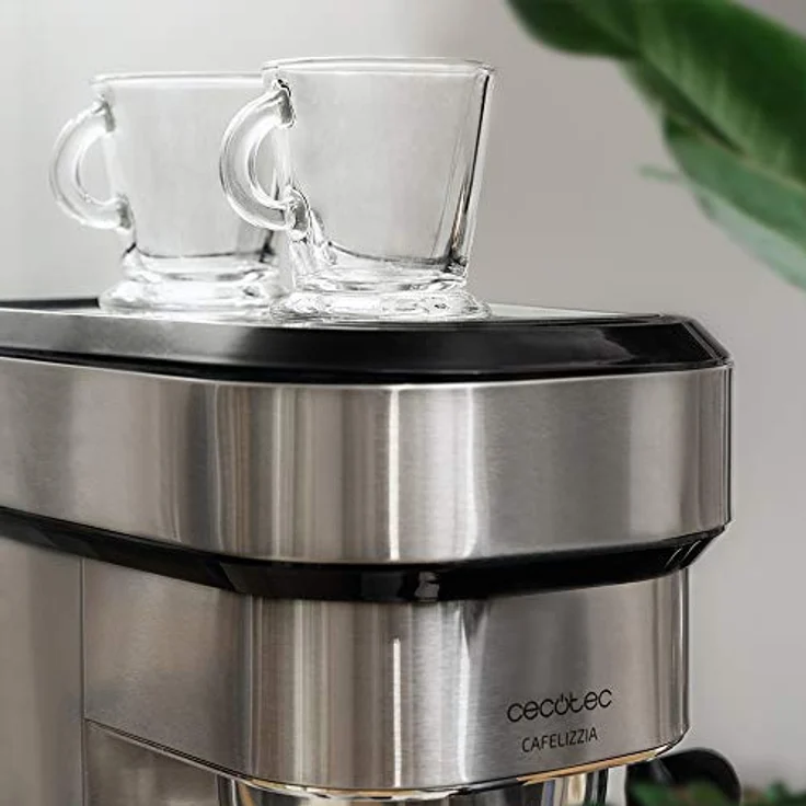Cecotec Cafelizzia Steel, Espressomaschine mit Doppelauslauf, 1350 W, 20 Bar Druck, Edelstahl, Silber – Bild 7
