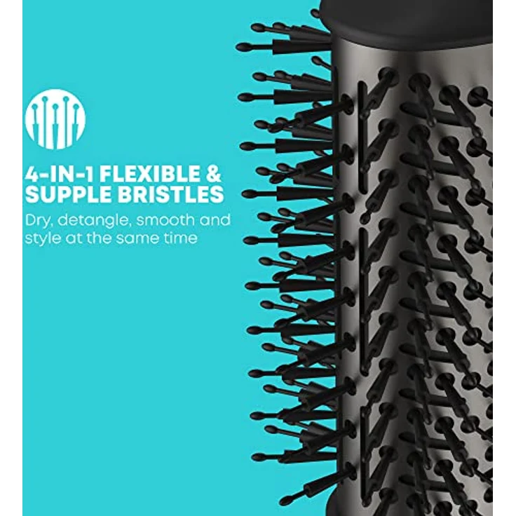Revamp Progloss Volume & Style Hot Brush Styler – 4-in-1 Air Styler 1000 W – Trocknen, Entwirren, Volumenstyling, 2 Bürstenaufsätze und 3 Hitzestufen – Bild 4