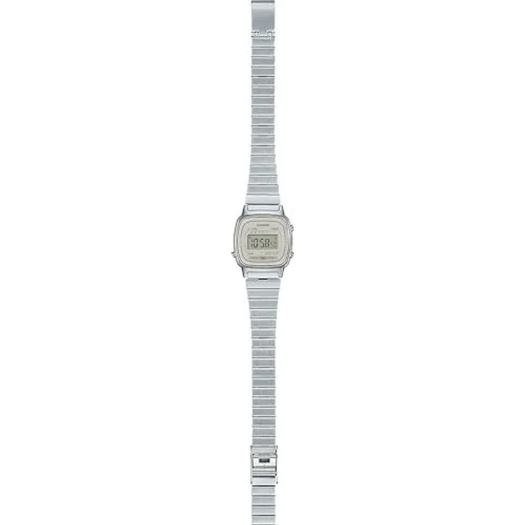Casio Damen Digital Quarz Uhr mit Edelstahl Armband LA670WEA-8AEF – Bild 4