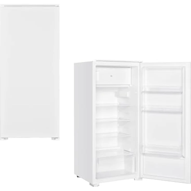 PKM KS184.4EEB Einbaukühlschrank mit Gefrierfach, 181 l Kühlteil, 14 l Gefrierteil, BxHxT 54 x 123 x 54 cm, LED-Beleuchtung, wechselbare Türanschläge – Bild 5