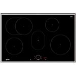 NEFF T58SHF1L0 Induktionskochfeld N70, autarkes Glaskeramik-Kochfeld 80 cm breit, Twist Touch, Home Connect, Smart Hood Automatic, Powerstufe, aufliegend, Schwarz