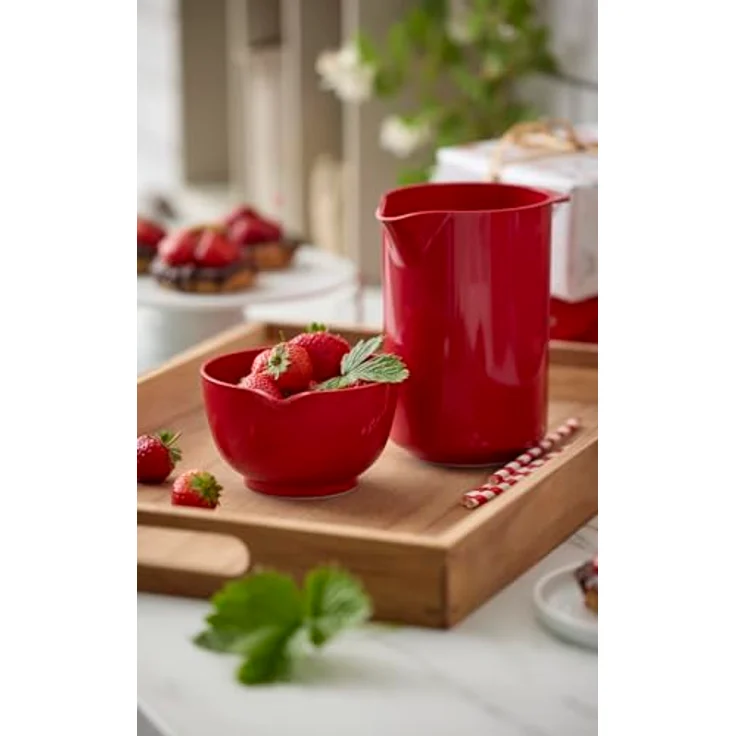 Mepal ROSTI Rührbecher Classic new 1,25l rot, Einzelbild in Rot mit 1,25 l Schüsselkapazität – Bild 6