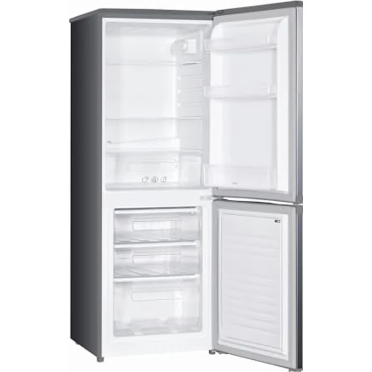 Candy City Combi CHCS 514EX Kühlschrank, 207 Liter, 2 Türen, statisch, einstellbare Temperatur, LED-Licht, Silber, 55 x 58 x 151 cm – Bild 2