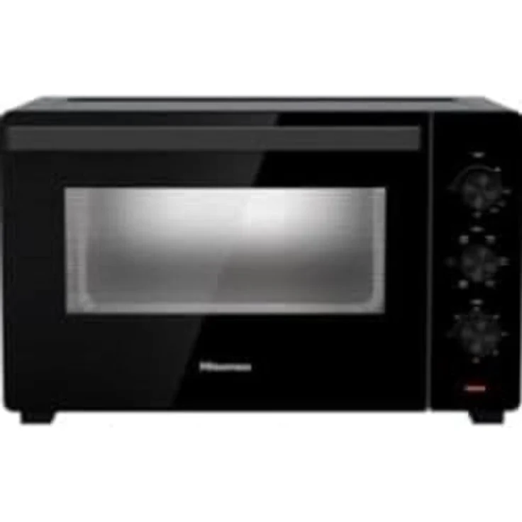 Hisense HOM45M Elektroherd, 45 l, drei Kochstufen, belüftet, mit Drehspieß und Steuerung über 3 Knöpfe