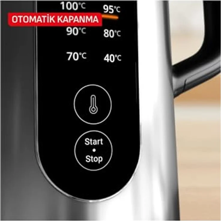 Tefal Selezione, Wasserkocher, Silber und Schwarz, prüffähiger und kabelloser Design-Wasserkocher – Bild 6