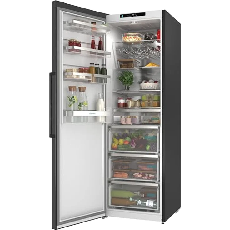 Siemens iQ500 KS36NAXCG, Freistehender Kühlschrank, 186.2 x 59.5 cm, Gebürsteter schwarzer Stahl, AntiFingerprint – Bild 6