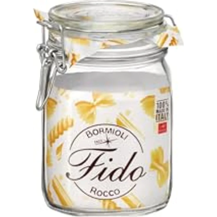 axentia Rocco Bormioli 292075 Fido Behälter Hermetischer Topf 1115 ml, Glas 1St, Transparent – Bild 2
