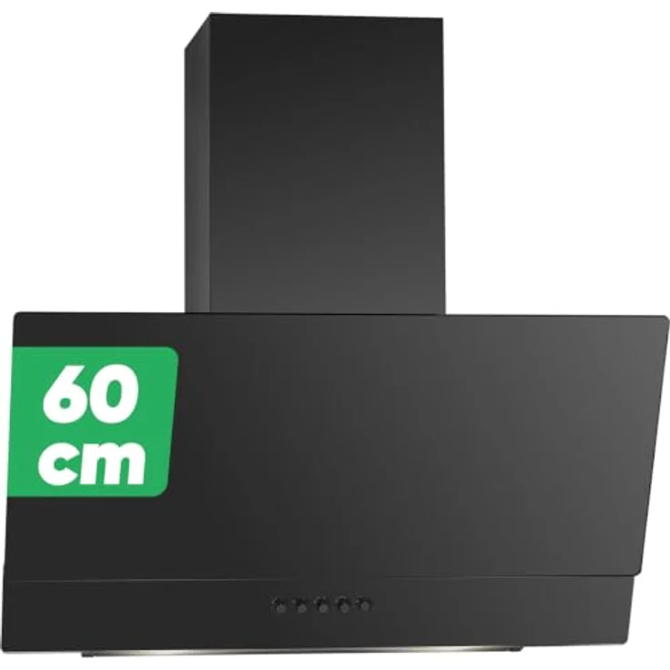 Bomann® DU 7607 G, matte Dunstabzugshaube 60 cm, leise, Umluft/Abluft, 302 m³/h, inklusive Montage-Material – Bild 1